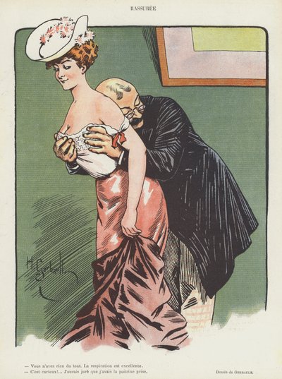 Ilustración para Le Rire (litografía en color) de Henri Gerbault