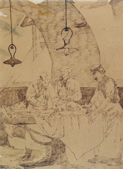 Autopsia en el Hotel-Dieu, París, finales del siglo XIX de Henri Gervex