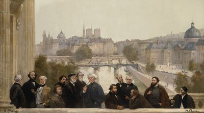 Panorama del siglo: Dupré, Rousseau, Isabey, Millet, Couture, Daubigny, Diaz, Corot, Troyon, Fromentin, Barye, Decamp, Courbet, Robert-Fleury de Henri Gervex