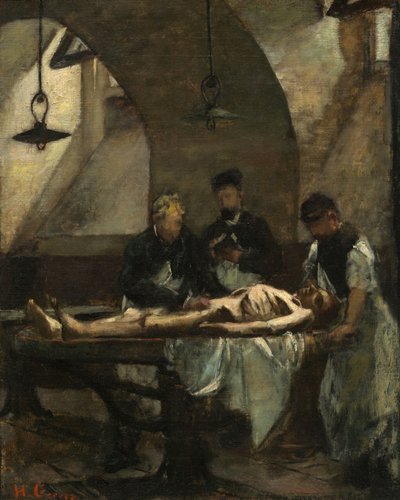 Estudio para "Autopsia en el Hôtel-Dieu" de Henri Gervex