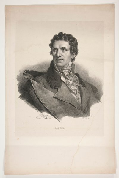 Retrato de Antonio Canova de Henri Grevedon