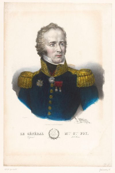 Portafolio de Maximilien Sébastien Foy
General M.lien S.tien Foy, diputado del Aisne (título en el objeto)
Generaals van het Keizerrijk (título de la serie) de Henri Grevedon