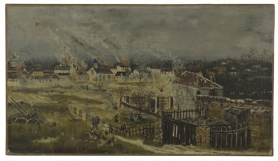 Batalla de Champigny - Episodio de la guerra de 1870, hacia 1882 (óleo sobre lienzo) de Henri J.F. (1844 1910) Rousseau
