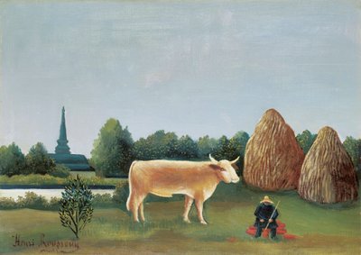 Escena en Bagneux en las afueras de París de Henri Rousseau dit le Douanier Rousseau (1844-1910) de Henri J.F. Rousseau