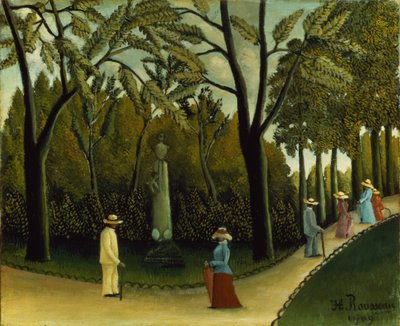 El monumento a Chopin en los Jardines de Luxemburgo de Henri J.F. Rousseau