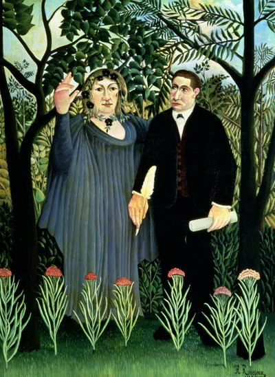 La musa inspirando al poeta de Henri J.F. Rousseau