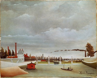 Las orillas del Sena de Henri J.F. Rousseau