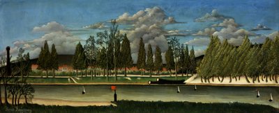 Paisaje con troncos de árboles de Henri J.F. 1844 1910 Rousseau