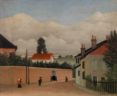 Escena de calle de Henri J.F. 1844 1910 Rousseau
