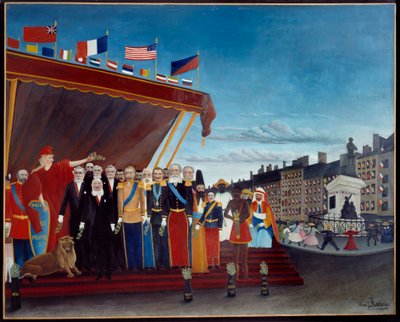 Representante de Potencias Extranjeras Saludando a la República como Signo de Paz de Henri J.F. Rousseau