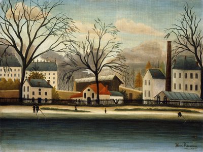 Suburbios, c.1896 de Henri J.F. Rousseau