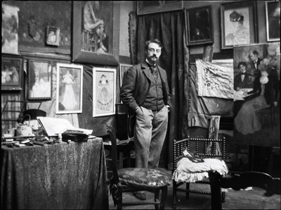 Henri Matisse en el taller de Henri Evenepoel, 1897 de Henri Jacques Edouard Evenepoel