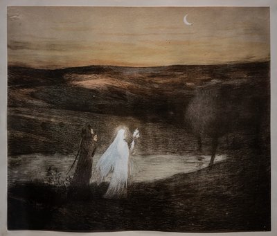 Dante conoce a Beatrice de Henri Jean Guillaume Martin