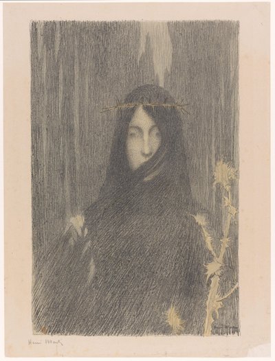 Casa de campo con corona de flores
Mujer coronada de espinas (título original) de Henri Jean Guillaume Martin