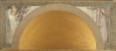 Boceto del salón de la entrada sur del Hôtel de Ville de París: Le Lyrisme - L