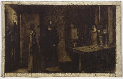 El Crucifijo, hacia 1887 (óleo sobre lienzo) de Henri Jean Guillaume Martin