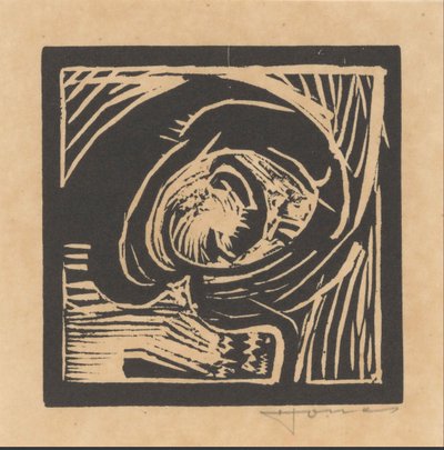 Cabeza de una figura de Henri Jonas (signed by artist)