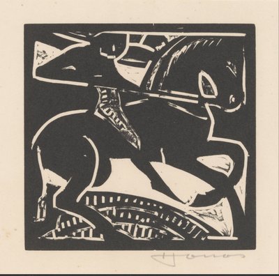 Jinete a caballo de Henri Jonas (signed by artist)