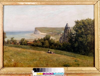 Vista tomada desde el Tréport. Pintura de Constant Dutilleux (1807-1865). 1865. Dim. 0,38 x 0,55 m. Douai, Museo de la Cartuja de Henri Joseph Constant Dutilleux