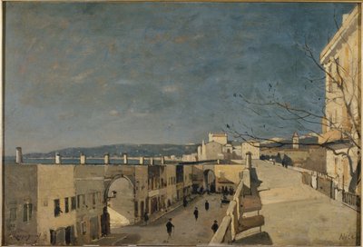 Un muelle en Niza, Les Ponchettes de Henri Joseph Harpignies