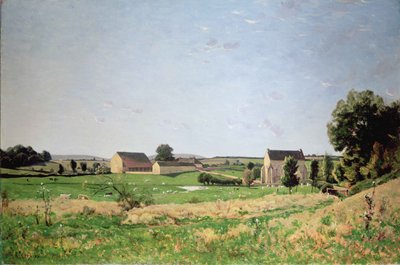 Paisaje en Saulce, Yonne de Henri Joseph Harpignies