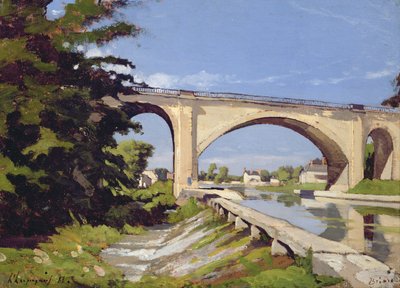 El Puente Canal en Briare, 1888 de Henri Joseph Harpignies