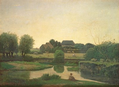 El estanque, 1853 de Henri Joseph Harpignies