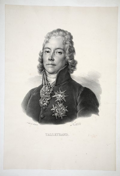 Talleyrand, pub. 1821 de Henri Joseph Hesse