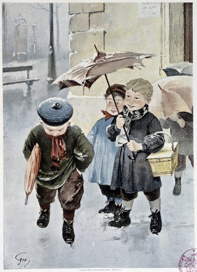 Un independiente - acuarela por Geoffroy en “Le Figaro Illustré”, mayo 1901 de Henri Jules Jean Geoffroy