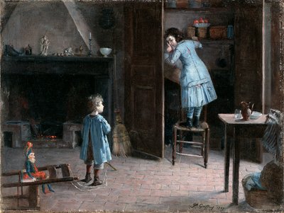 Niños en un interior, 1907 de Henri Jules Jean Geoffroy
