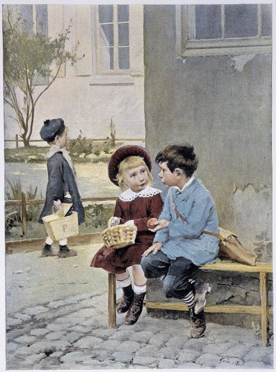 Libre comercio - acuarela por Geoffroy en "Le Figaro Illustré", mayo de 1901 de Henri Jules Jean Geoffroy