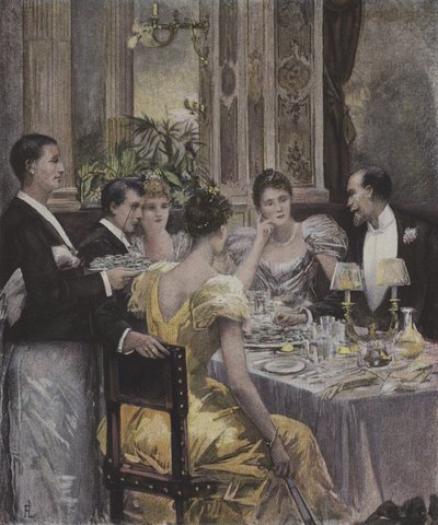 Una cena de Henri Lafon