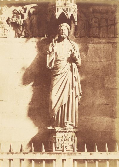 Estatua de Cristo, Catedral de Reims de Henri Le Secq