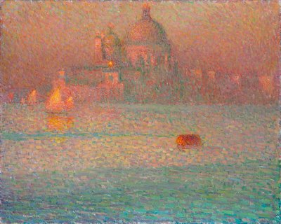 Fuegos artificiales. Mañana de invierno en Venecia, 1907 de Henri Le Sidaner