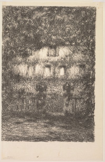 La casa a la luz de la luna de Henri Le Sidaner