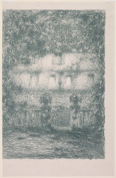 La casa a la luz de la luna de Henri Le Sidaner