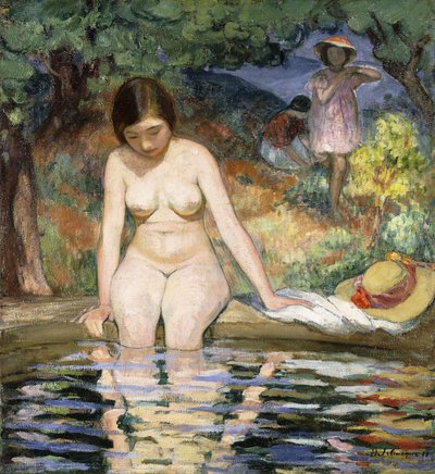 Bañista; Baigneuse, 1910 de Henri Lebasque