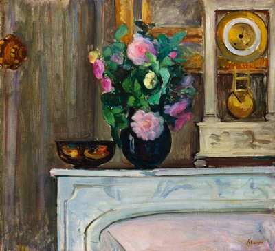 Ramo de Flores en la Chimenea, 1920 de Henri Lebasque