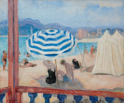 Cannes, Parasol Azul y Carpas de Henri Lebasque