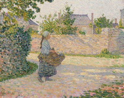 Campesina regresando al pueblo, 1893 de Henri Lebasque