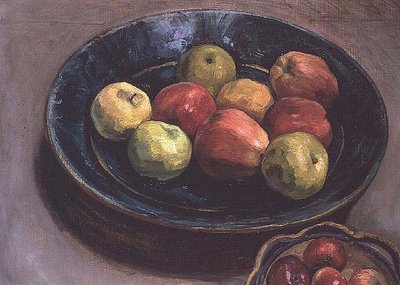 Naturaleza muerta con manzanas de Henri Lebasque