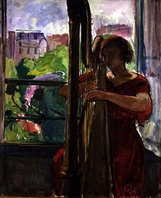 El arpista de Henri Lebasque
