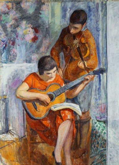 Los músicos, c.1930 de Henri Lebasque