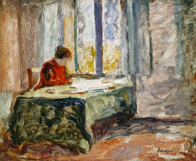 Mujer cosiendo de Henri Lebasque