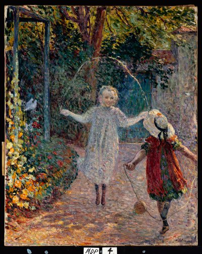 Niñas Jugando en el Jardín de Henri Lebasque