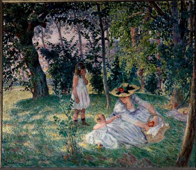 El gusto en la hierba Pintura de Henri Lebasque (1865-1937) siglo XX Angers, Museo de Bellas Artes de Henri Lebasque