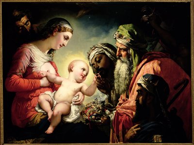 Adoración de los Reyes Magos de Henri Lehmann