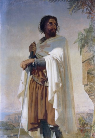 Hugues de Payens, Gran Maestre de los Caballeros Templarios de Henri Lehmann