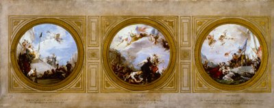 Boceto para el ayuntamiento del distrito 6: Igualdad. Liberté. Fraternité, hacia 1887 (óleo) de Henri Leopold Levy