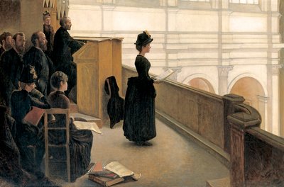 El ensayo en el coro de Henri Lerolle